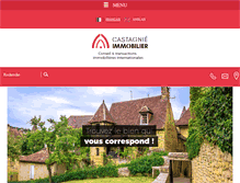 Tablet Screenshot of immobiliercastagnie.fr